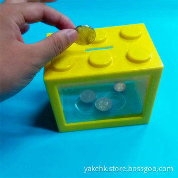 cheap wholesale saving money box/plastic coin bank